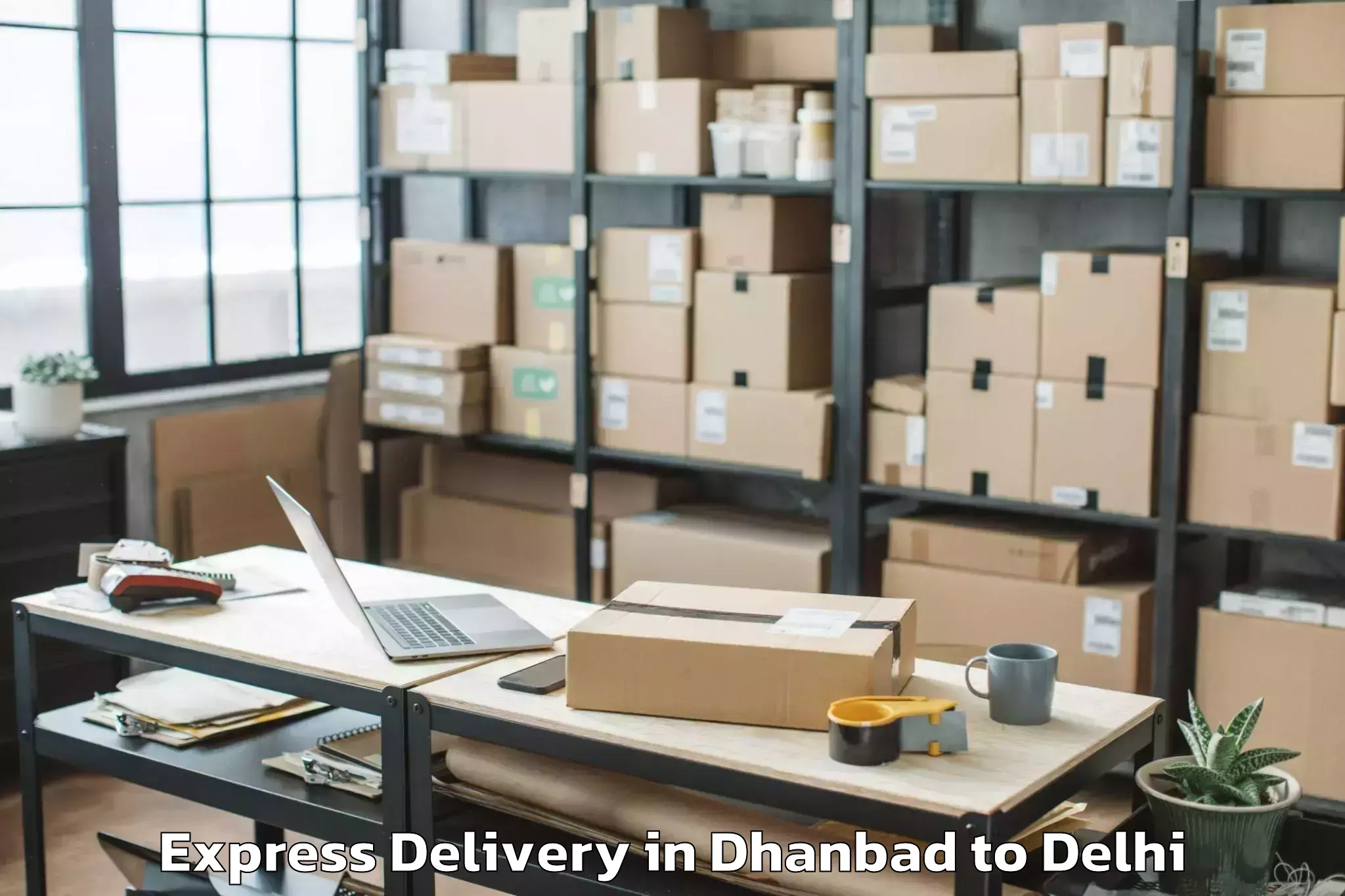 Quality Dhanbad to Indraprastha Institute Of Info Express Delivery